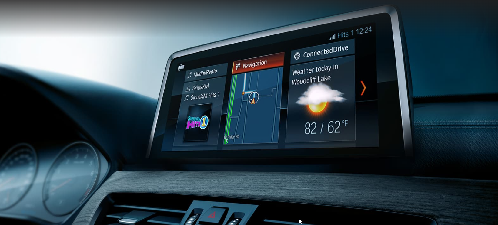 BMW X1 infotainment in view showing all the apps