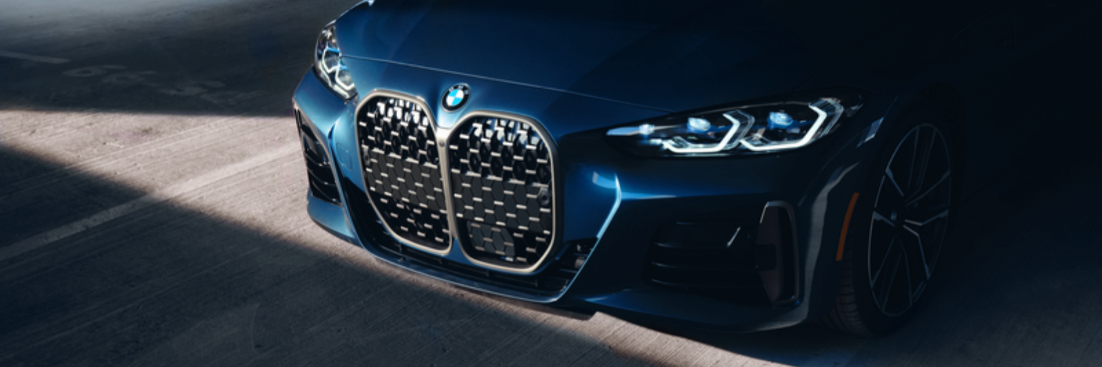 BMW blue front end