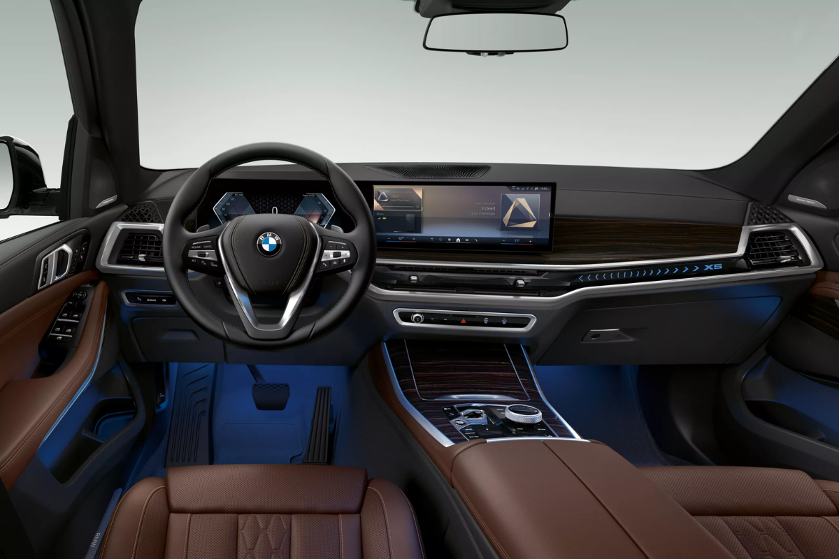 Dashboard and digital displays inside 2026 BMW X5