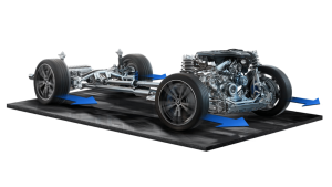 BMW xDrive intelligent all-wheel drive on dry roads
