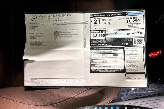 2026 Mercedes-Benz GLE GLE 450 4MATIC®