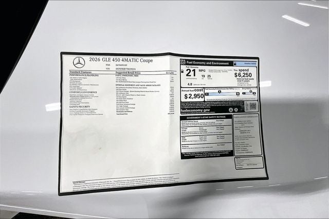 2026 Mercedes-Benz GLE GLE 450 Coupe 4MATIC®