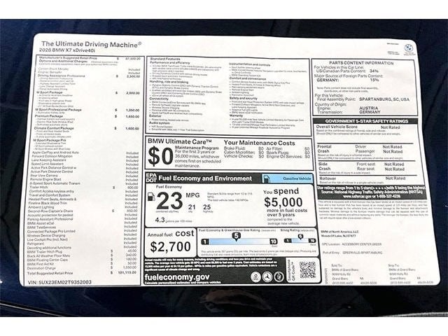 2026 BMW X7 xDrive40i