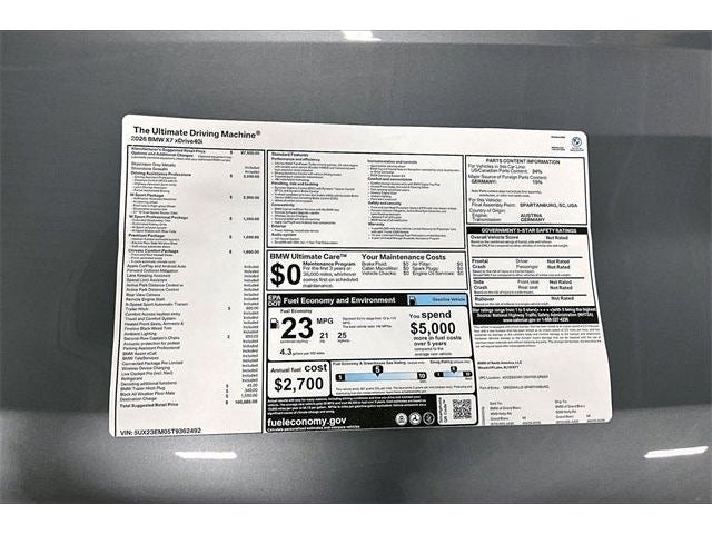 2026 BMW X7 xDrive40i