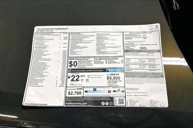 2027 BMW X7 xDrive40i