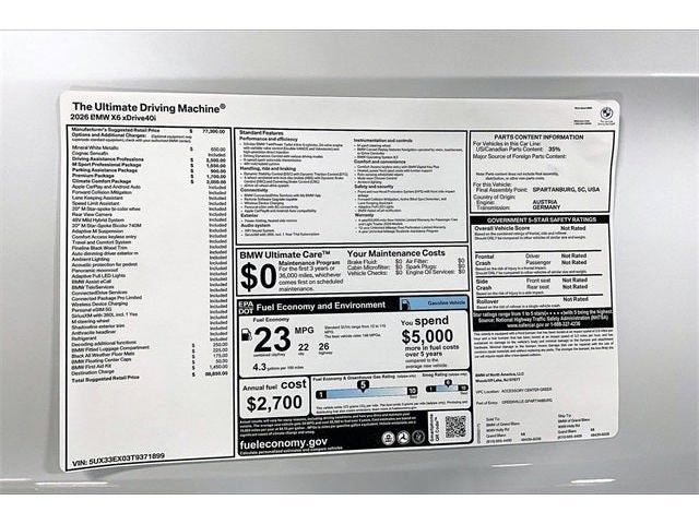2026 BMW X6 xDrive40i