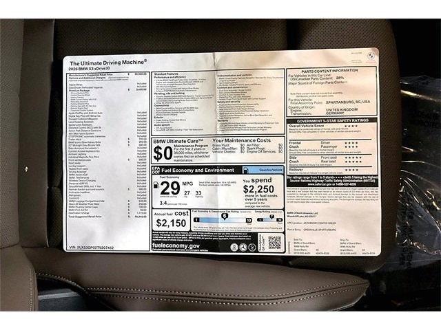 2026 BMW X3 30 xDrive