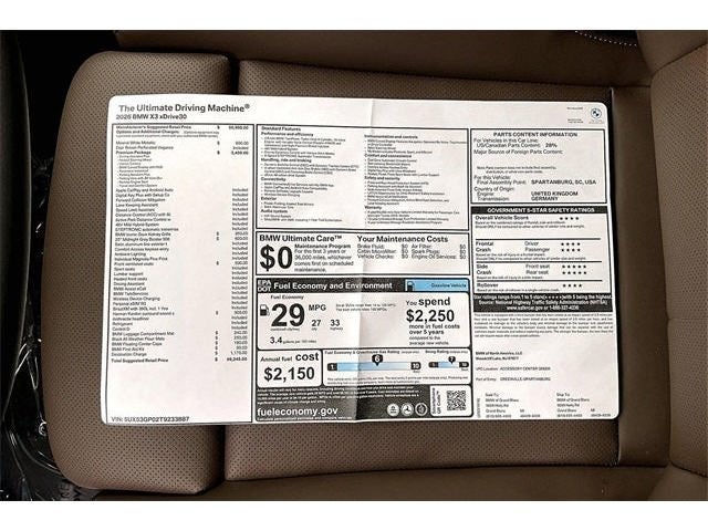 2026 BMW X3 30 xDrive