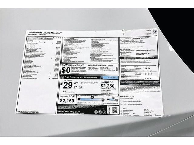 2026 BMW X3 30 xDrive