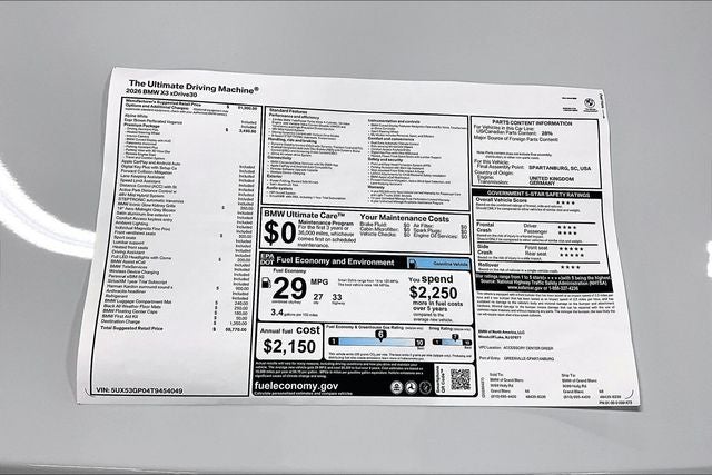 2026 BMW X3 30 xDrive