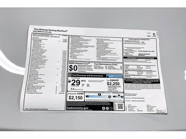 2026 BMW X3 30 xDrive