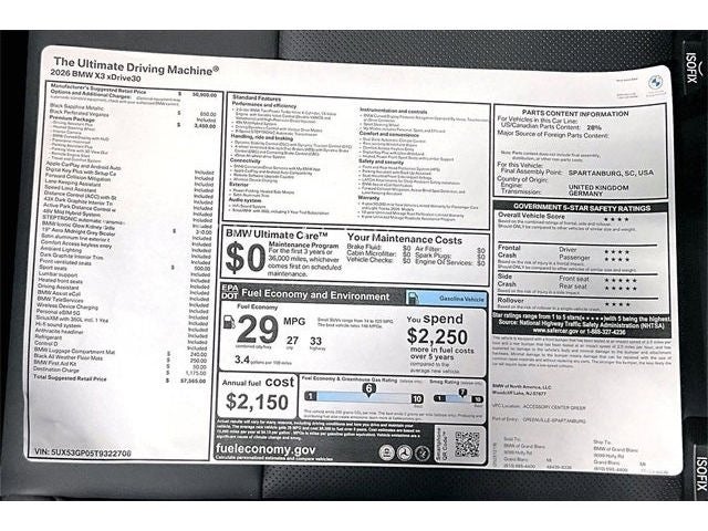 2026 BMW X3 30 xDrive