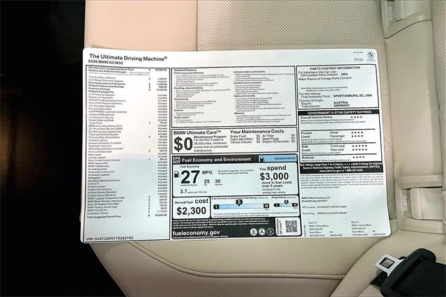 2026 BMW X3 M50 xDrive