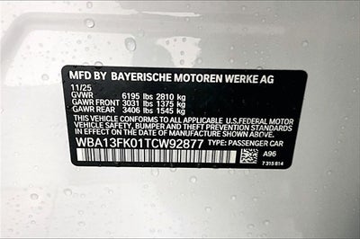 2026 BMW 5 Series 550e xDrive