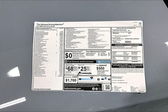 2027 BMW 5 Series 550e xDrive