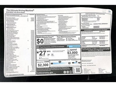 2026 BMW 7 Series 740i xDrive