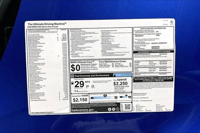 2026 BMW 4 Series 430i Gran Coupe
