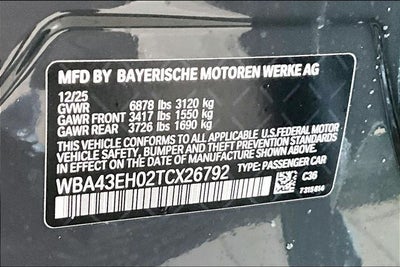 2026 BMW 7 Series 750e xDrive