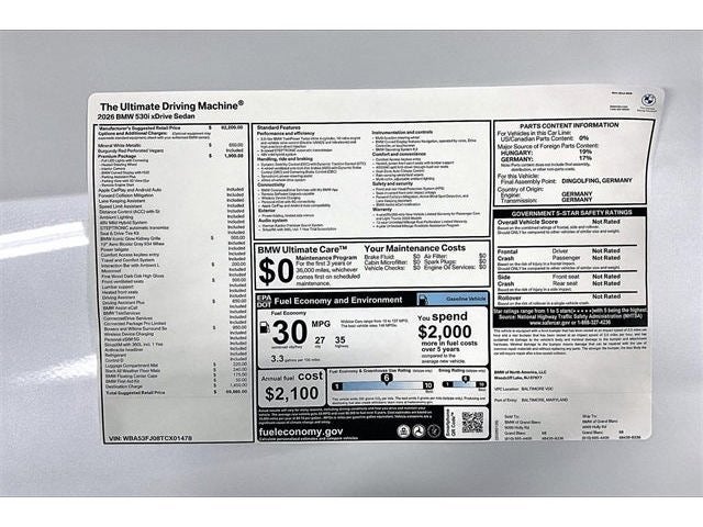 2026 BMW 5 Series 530i xDrive