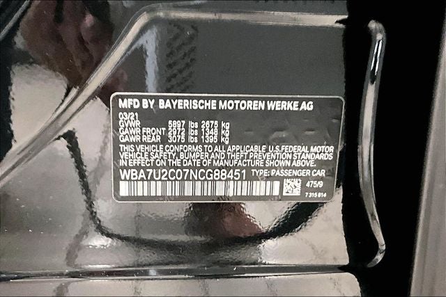 2022 BMW 7 Series 750i xDrive