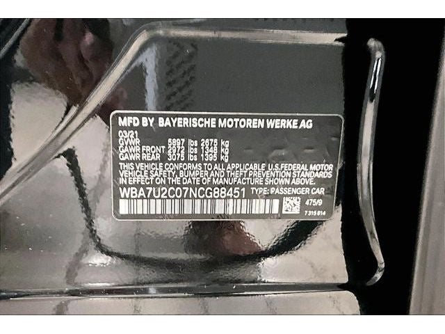 2022 BMW 7 Series 750i xDrive