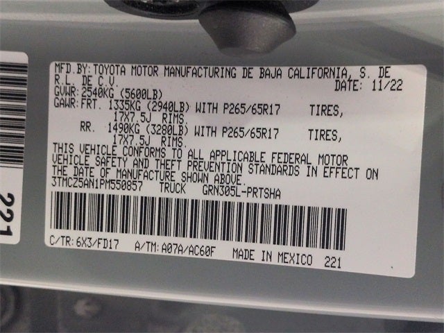 2023 Toyota TACOMA TRD SPORT TRD Sport V6