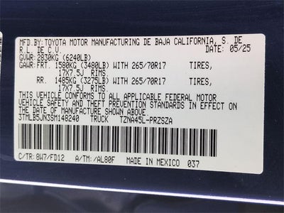 2025 Toyota TACOMA TRD OFFRD TRD Off-Road