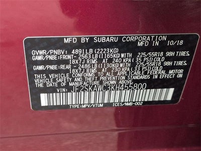 2019 Subaru Forester Touring