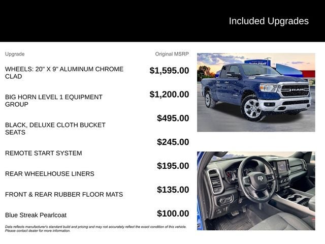 2019 RAM 1500 Big Horn/Lone Star