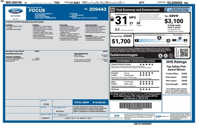 2013 Ford Focus S