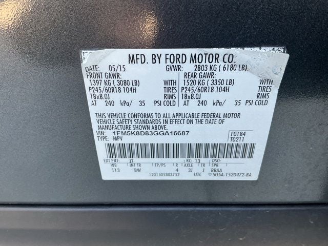 2016 Ford Explorer XLT