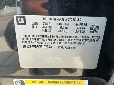 2012 Chevrolet Malibu LTZ 1LZ