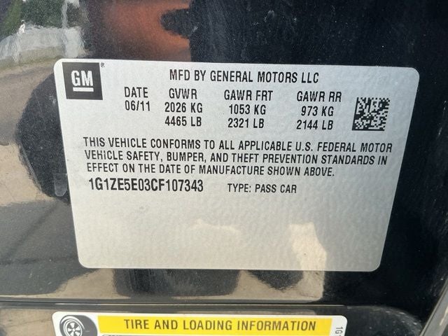 2012 Chevrolet Malibu LTZ 1LZ