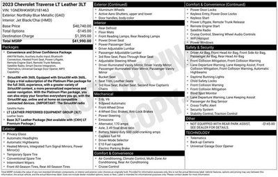 2023 Chevrolet Traverse LT Leather