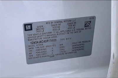 2016 Chevrolet Suburban LTZ