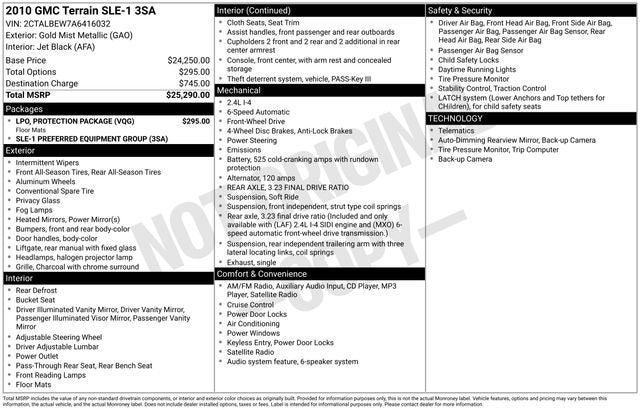 2010 GMC Terrain SLE-1