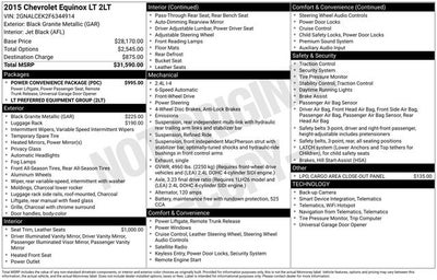 2015 Chevrolet Equinox LT 2LT