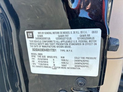 2004 Buick Rendezvous CX