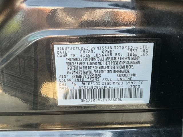 2020 Nissan Sentra S