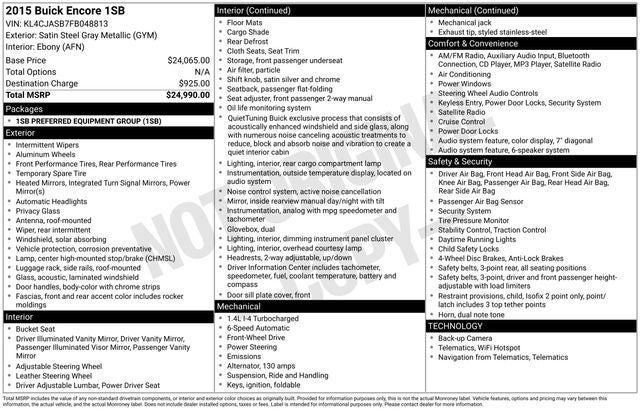 2015 Buick Encore Base