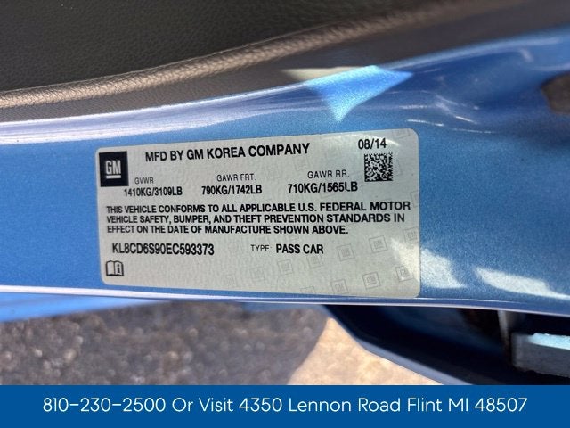 2014 Chevrolet Spark 1LT