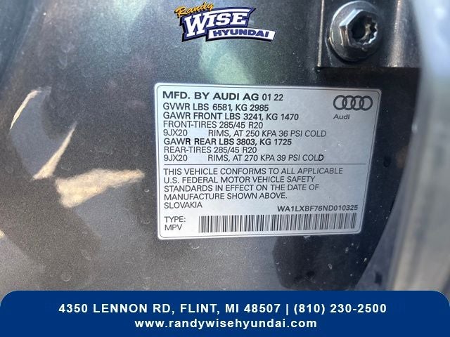 2022 Audi Q7 55 Premium Plus quattro