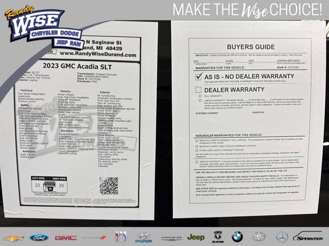 2023 GMC Acadia SLT