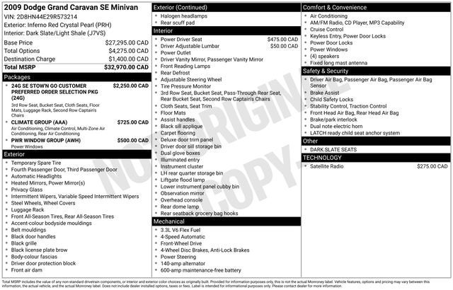 2009 Dodge Grand Caravan SE