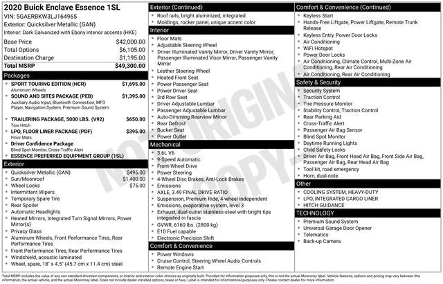 2020 Buick Enclave Essence