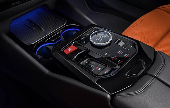 The M-specific center console. | BMW of Grand Blanc in Grand Blanc MI