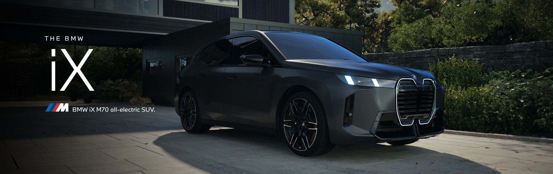 The BMW iX M70 parked. Click to learn more. | BMW of Grand Blanc in Grand Blanc MI