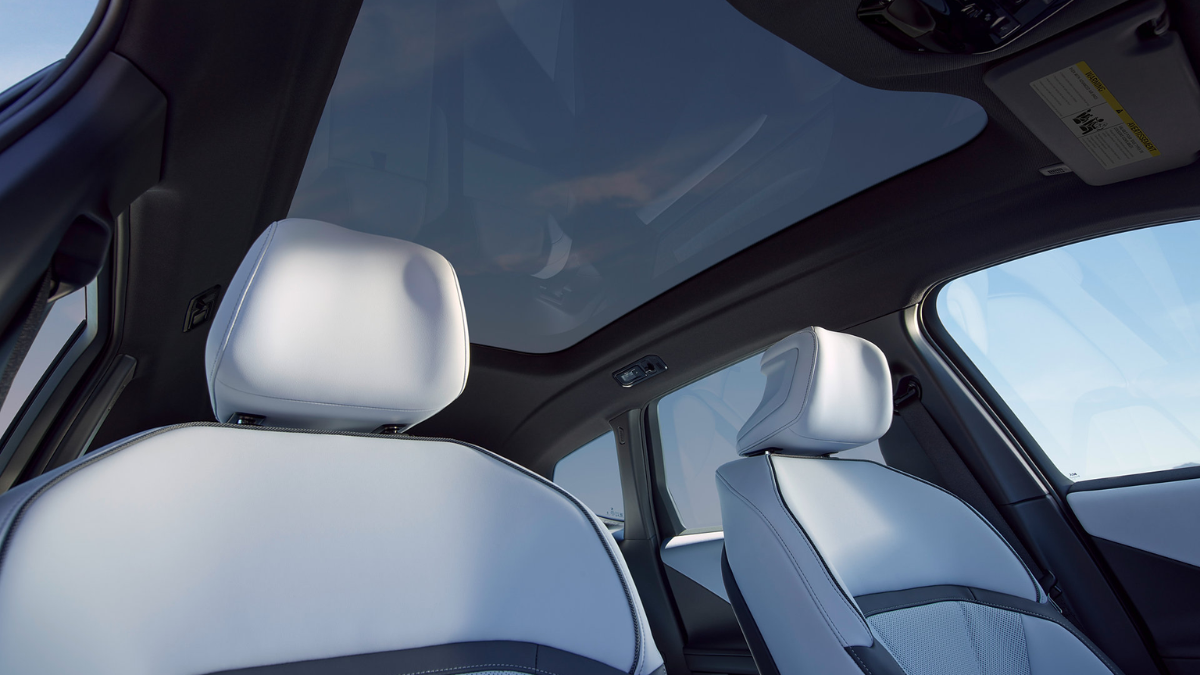Available panoramic glass roof in 2027 BMW iX3