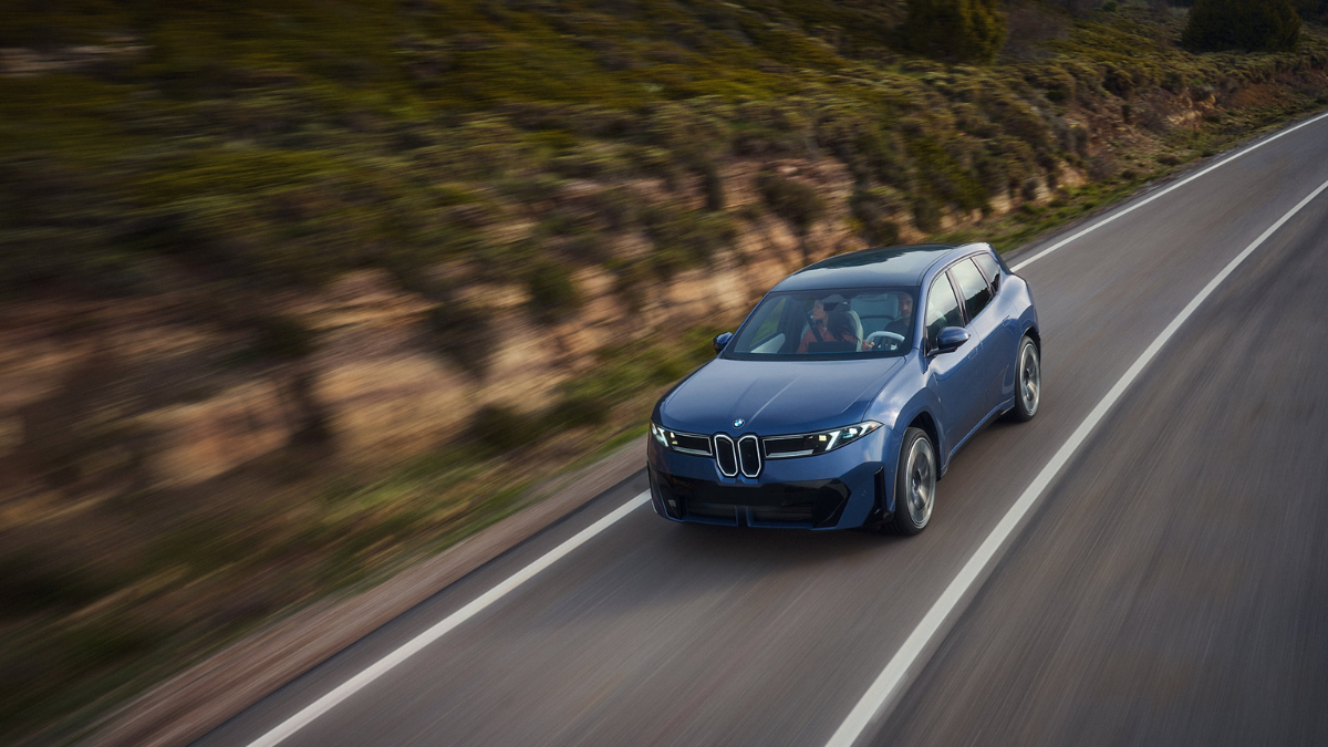 2027 BMW iX3 driving