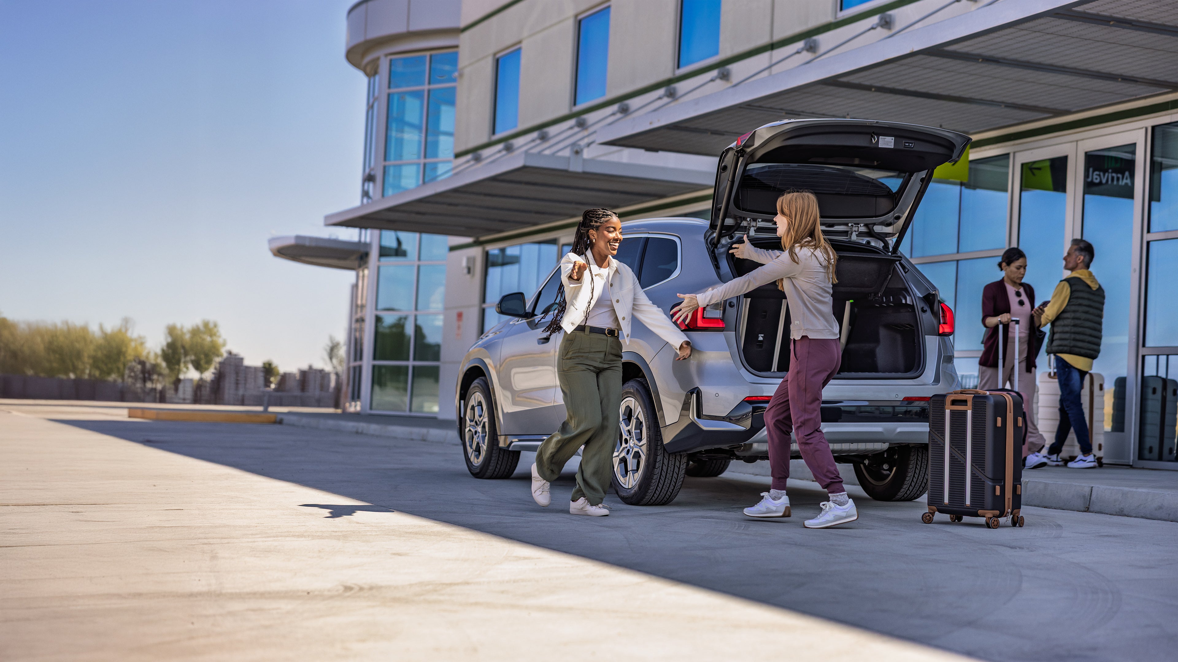 BMW X Range driving in Michigan